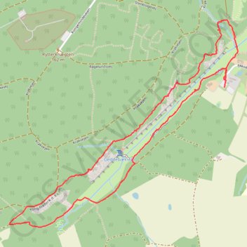 Ekkodalen rute, afstand, højde, kort, profil, GPS-spor