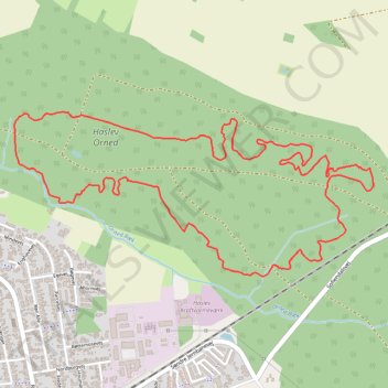Haslev Orned Trail rute, afstand, højde, kort, profil, GPS-spor