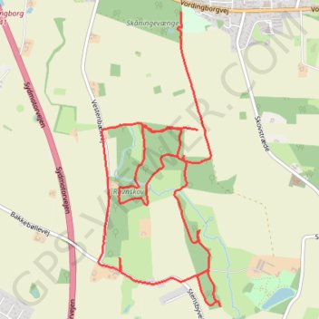 Søskov og Ravnskov rundt rute, afstand, højde, kort, profil, GPS-spor