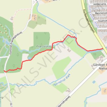 Ny sti fra Christinero mod Christiansfeld rute, afstand, højde, kort, profil, GPS-spor