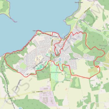 Mariager Rundt Ruten rute, afstand, højde, kort, profil, GPS-spor