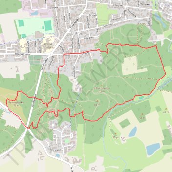 Ulstrup Walk rute, afstand, højde, kort, profil, GPS-spor