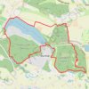 Ganløse Egede, Krogenlund, Buresø og Slagslunde Skov rundt rute, afstand, højde, kort, profil, GPS-spor