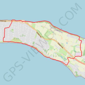 Overby Lyng rundt rute, afstand, højde, kort, profil, GPS-spor