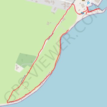 Reersø rute, afstand, højde, kort, profil, GPS-spor