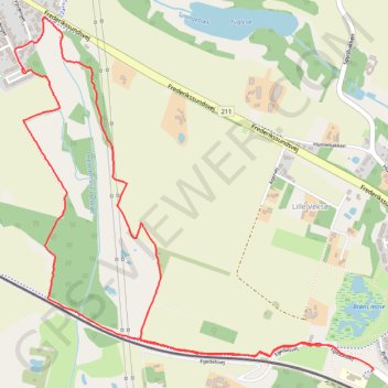 Veksø - Stenløse rute, afstand, højde, kort, profil, GPS-spor