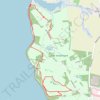 Trace af diverse stier på Kær Vestermark rute, afstand, højde, kort, profil, GPS-spor