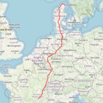 Stage 14: Frederikshavn to Aars — European Divide Trail rute, afstand, højde, kort, profil, GPS-spor