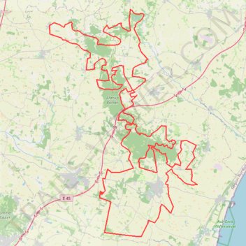 Ulven gravel rute, afstand, højde, kort, profil, GPS-spor