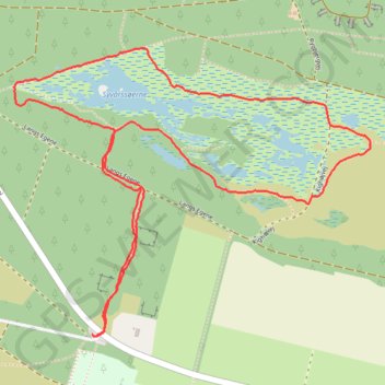 Syvårssøerne rute, afstand, højde, kort, profil, GPS-spor