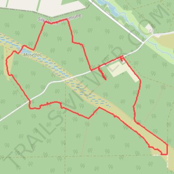 Kompedal norg gul rute rute, afstand, højde, kort, profil, GPS-spor